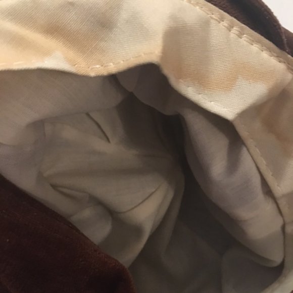 Happy Capper Brimmed Hat Ear Warmers Vintage 1950s Mid Mod Pony Tail Back Golden - Picture 8 of 8